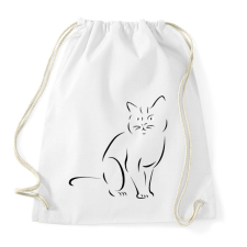 PRINTFASHION Macskusz - Sportzsák, Tornazsák - Fehér tornazsák