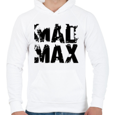 PRINTFASHION Mad Max fekete - Férfi kapucnis pulóver - Fehér férfi pulóver, kardigán