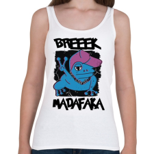 PRINTFASHION Madafaka - béka breeek - Női atléta - Fehér női trikó