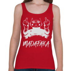 PRINTFASHION Madafaka - macska sötét alaphoz - Női atléta - Cseresznyepiros