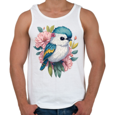 PRINTFASHION Madár bébi - Férfi atléta - Fehér