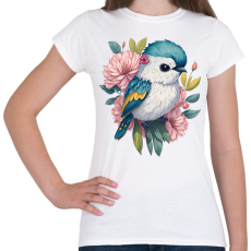 PRINTFASHION Madár bébi - Női póló - Fehér