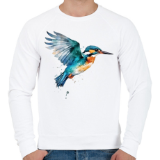 PRINTFASHION madár - Férfi pulóver - Fehér