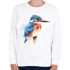 PRINTFASHION madár - Gyerek pulóver - Fehér gyerek pulóver, kardigán