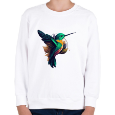 PRINTFASHION Madár  - Gyerek pulóver - Fehér gyerek pulóver, kardigán