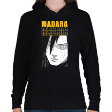 PRINTFASHION Madara - Női kapucnis pulóver - Fekete