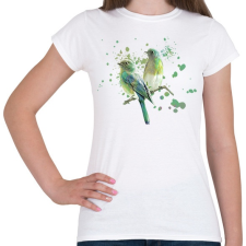 PRINTFASHION madarak - Női póló - Fehér női póló