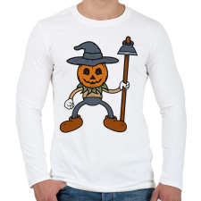 PRINTFASHION Madárijesztő - Férfi hosszú ujjú póló - Fehér férfi póló