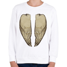 PRINTFASHION Madárszárny (zárt) - Gyerek pulóver - Fehér