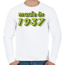 PRINTFASHION made-in-1937-green-grey - Férfi pulóver - Fehér férfi pulóver, kardigán