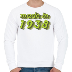 PRINTFASHION made-in-1938-green-grey - Férfi pulóver - Fehér