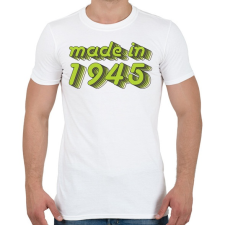 PRINTFASHION made-in-1945-green-grey - Férfi póló - Fehér férfi póló