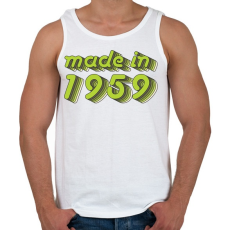 PRINTFASHION made-in-1959-green-grey - Férfi atléta - Fehér