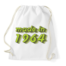 PRINTFASHION made-in-1964-green-grey - Sportzsák, Tornazsák - Fehér tornazsák