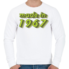 PRINTFASHION made-in-1967-green-grey - Férfi pulóver - Fehér férfi pulóver, kardigán