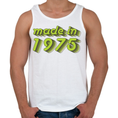 PRINTFASHION made-in-1975-green-grey - Férfi atléta - Fehér