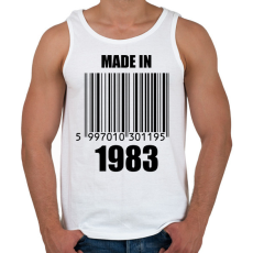 PRINTFASHION Made in 1983 - Férfi atléta - Fehér