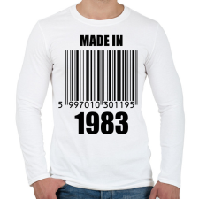 PRINTFASHION Made in 1983 - Férfi hosszú ujjú póló - Fehér férfi póló