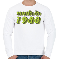 PRINTFASHION made-in-1988-green-grey - Férfi pulóver - Fehér férfi pulóver, kardigán