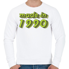 PRINTFASHION made-in-1990-green-grey - Férfi pulóver - Fehér férfi pulóver, kardigán