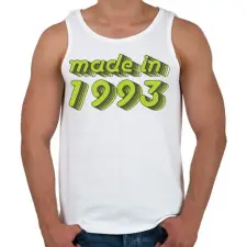 PRINTFASHION made-in-1993-green-grey - Férfi atléta - Fehér atléta, trikó