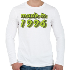 PRINTFASHION made-in-1996-green-grey - Férfi hosszú ujjú póló - Fehér