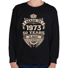 PRINTFASHION Made in - Évszámmal - Gyerek pulóver - Fekete gyerek pulóver, kardigán