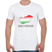 PRINTFASHION Made In Hungary - Férfi póló - Fehér férfi póló