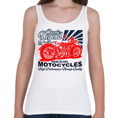 PRINTFASHION Made in USA - Női atléta - Fehér