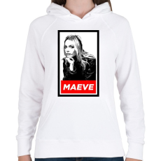 PRINTFASHION Maeve - Női kapucnis pulóver - Fehér