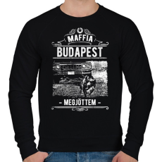 PRINTFASHION Maffia Budapest - Férfi pulóver - Fekete