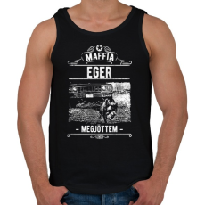 PRINTFASHION Maffia Eger - Férfi atléta - Fekete