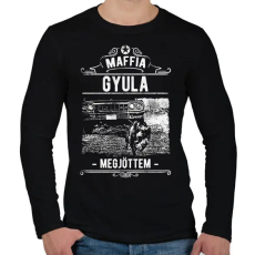 PRINTFASHION Maffia Gyula - Férfi hosszú ujjú póló - Fekete