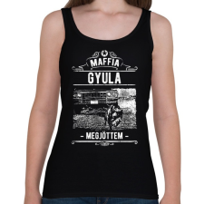 PRINTFASHION Maffia Gyula - Női atléta - Fekete női trikó