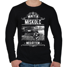 PRINTFASHION Maffia Miskolc - Férfi hosszú ujjú póló - Fekete férfi póló