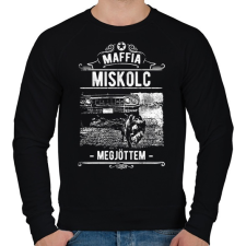 PRINTFASHION Maffia Miskolc - Férfi pulóver - Fekete férfi pulóver, kardigán