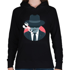 PRINTFASHION Maffia vezér - Női kapucnis pulóver - Fekete női pulóver, kardigán