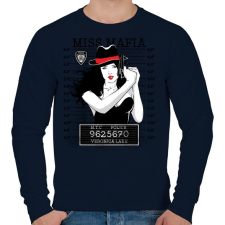 PRINTFASHION Maffialány - Férfi pulóver - Sötétkék férfi pulóver, kardigán