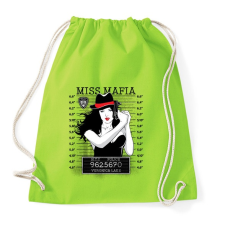 PRINTFASHION Maffialány - Sportzsák, Tornazsák - Limezöld tornazsák