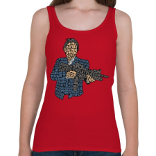 PRINTFASHION Maffiózó - Női atléta - Cseresznyepiros női trikó