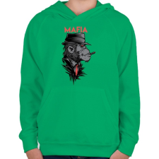 PRINTFASHION MAFIA - Gyerek kapucnis pulóver - Zöld gyerek pulóver, kardigán