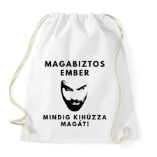 PRINTFASHION MAGABIZTOS EMBER - Sportzsák, Tornazsák - Fehér tornazsák