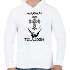 PRINTFASHION MAGÁNTULAJDON - Férfi kapucnis pulóver - Fehér