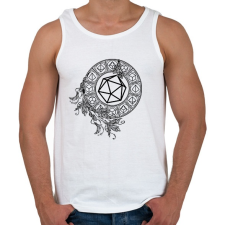 PRINTFASHION Mágikus Kockák (fekete) - Férfi atléta - Fehér atléta, trikó