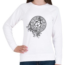 PRINTFASHION Mágikus Kockák (fekete) - Női pulóver - Fehér női pulóver, kardigán