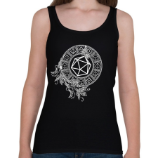 PRINTFASHION Mágikus Kockakör - Női atléta - Fekete női trikó