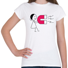 PRINTFASHION Mágneses vonzás - Női - Női póló - Fehér női póló