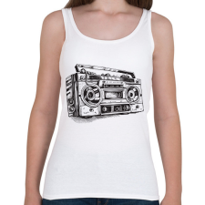 PRINTFASHION magnó  - Női atléta - Fehér női trikó