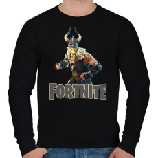 PRINTFASHION Magnus skin Fortnite - Férfi pulóver - Fekete