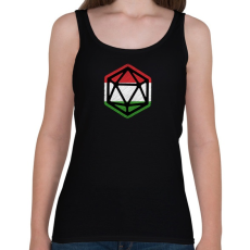 PRINTFASHION Magyar D20 - Női atléta - Fekete